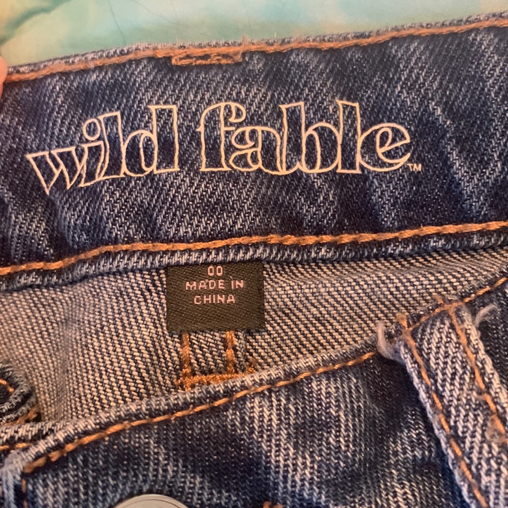 Wilde Fable button-fly jeans size 00